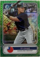 Yu Chang [Green Refractor] #STG-YC Baseball Cards 2020 Bowman Chrome Spanning the Globe Prices