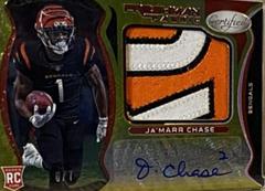 Ja'Marr Chase [Freshman Fabric Signature Gold Etch] #207 Football Cards 2021 Panini Certified Prices