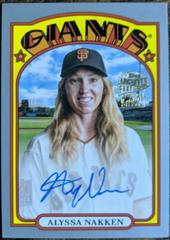 Alyssa Nakken [Silver] Baseball Cards 2022 Topps Archives 1972 Fan Favorites Autographs Prices