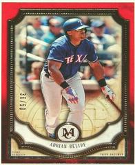 Adrian Beltre [Ruby] #38 Baseball Cards 2018 Topps Museum Collection Prices