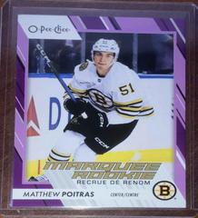 Matthew Poitras [Purple Border] #588 Hockey Cards 2023 O-Pee-Chee Prices