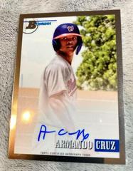 Armando Cruz #93PA-AC Baseball Cards 2021 Bowman Heritage Chrome Prospect Autographs Prices