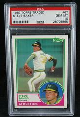 Steve Baker #6T Baseball Cards 1983 Topps Traded Prices