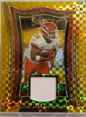 Clyde Edwards-Helaire [Gold Prizm] Football Cards 2020 Panini Select Rookie Swatches Prices