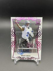 Brady White [Pink] Football Cards 2021 Leaf Trinity Clear Autograph Prices