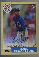 Carl Edwards Jr. [Glossy] #CE Baseball Cards 2017 Topps Update 1987 Autographs Prices