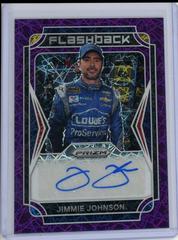 Jimmie Johnson [Purple Velocity] #FA-JJ Racing Cards 2022 Panini Prizm Nascar Flashback Autographs Prices