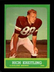 Rich Kreitling Football Cards 1963 Topps Prices