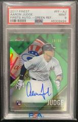 Aaron Judge [Green Refractor] Baseball Cards 2017 Topps Finest Firsts Autographs Prices