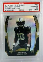 Brandin Cooks Football Cards 2014 Topps Chrome Rookie Die-Cut Prices