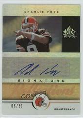 Charlie Frye [Gold] #SR-CF Football Cards 2005 Upper Deck Reflections Signatures Prices
