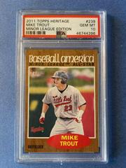 Mike Trout #239 Baseball Cards 2011 Topps Heritage Minor League Edition Prices