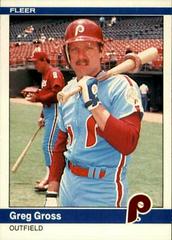 Greg Gross Baseball Cards 1984 Fleer Prices