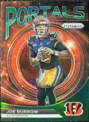 Joe Burrow [Prizms Green] #PO-3 Football Cards 2023 Panini Prizm Portals Prices