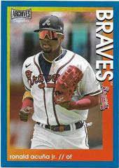 Ronald Acuna Jr. [Blue] #5 Baseball Cards 2022 Topps Archives Snapshots Prices