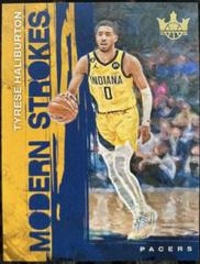 Tyrese Haliburton #14 Basketball Cards 2023 Panini Court Kings Modern Strokes Prices