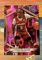 Layden Blocker [Pink Lava Refractor] #4 Basketball Cards 2023 Bowman Best University Prices