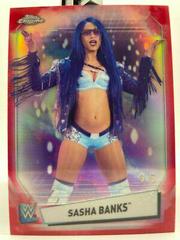 Sasha Banks [Red Refractor] #66 Wrestling Cards 2021 Topps Chrome WWE Prices