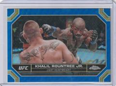 Khalil Rountree Jr. [Blue Refractor] #113 Ufc Cards 2024 Topps Chrome UFC Prices
