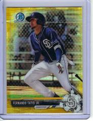 Fernando Tatis Jr. [Gold Refractor] Baseball Cards 2017 Bowman Chrome Prospects Prices