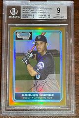 Carlos Gomez [Gold Refractor] Baseball Cards 2006 Bowman Chrome Prospects Prices