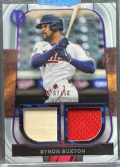 Byron Buxton [Purple] Baseball Cards 2022 Topps Tribute Dual Relics Prices