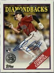 Corbin Carroll #88BAU-CCA Baseball Cards 2023 Topps Update 1988 Autographs Prices