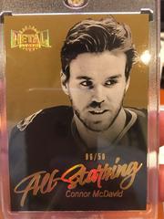 Connor McDavid [Gold] #AS-1 Hockey Cards 2022 Skybox Metal Universe All Starring Prices