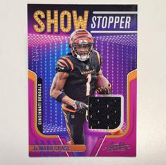 Ja'Marr Chase Football Cards 2022 Panini Absolute Show Stopper Materials Prices