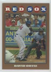 David Ortiz [Copper Refractor] #90 Baseball Cards 2008 Topps Chrome Prices