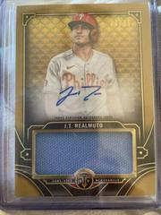 J. T. Realmuto [Gold] Baseball Cards 2022 Topps Triple Threads Single Jumbo Relics Autographs Prices