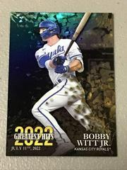 Bobby Witt Jr. [Black] Baseball Cards 2023 Topps 2022 Greatest Hits Prices