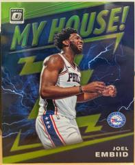 Joel Embiid [Lime Green] #4 Basketball Cards 2019 Panini Donruss Optic My House Prices