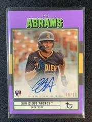 CJ Abrams [Purple] Baseball Cards 2022 Topps Brooklyn Collection Autographs Prices