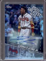 Ronald Acuna Jr. [Autograph] #21GH-11 Baseball Cards 2022 Topps 2021’s Greatest Hits Prices