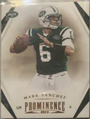 Mark Sanchez Football Cards 2013 Panini Prominence Prices