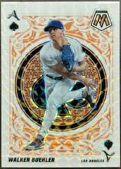 Walker Buehler [Orange Fluorescent] #A-15 Baseball Cards 2022 Panini Mosaic Aces Prices