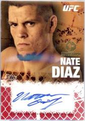 Nate Diaz [Red] Ufc Cards 2010 Topps UFC Autographs Prices