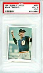 Alan Trammell #155 Baseball Cards 1982 Fleer Stamps Prices