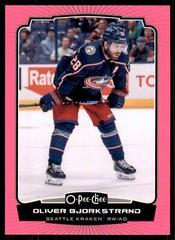 Oliver Bjorkstrand [Neon Pink Border] Hockey Cards 2022 O Pee Chee Prices