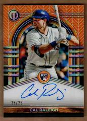 Cal Raleigh [Orange] Baseball Cards 2022 Topps Tribute League Inauguration Autographs Prices