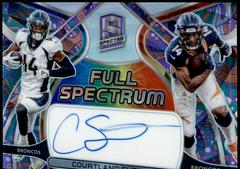 Courtland Sutton [Psychedelic] #2 Football Cards 2022 Panini Spectra Full Spectrum Autographs Prices