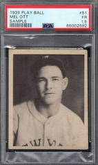 Mel Ott [Sample] #51 Baseball Cards 1939 Play Ball Prices
