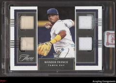Wander Franco Baseball Cards 2022 Panini Three and Two Rookie Quad Jerseys Prices
