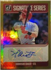 Harrison Bader [Gold] #SS-HB Baseball Cards 2018 Panini Donruss Signature Series Prices