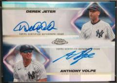 Derek Jeter, Anthony Volpe Baseball Cards 2023 Topps Chrome Update Dual Autographs Prices