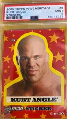 Kurt Angle #6 Wrestling Cards 2005 Topps Heritage WWE Stickers Prices