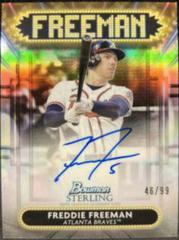 Freddie Freeman #SSA-FF Baseball Cards 2022 Bowman Sterling Signage Autographs Prices