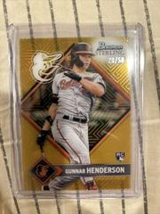 Gunnar Henderson [Gold] #ST-6 Baseball Cards 2023 Bowman Sterling Tek Prices