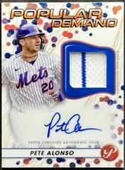 Pete Alonso [Pink] #DPAR-PA Baseball Cards 2023 Topps Pristine Popular Demand Autograph Relic Prices